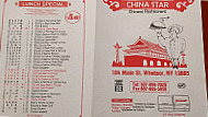 China Star menu