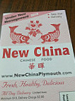 New China Plymouth menu