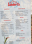 Harbor Lobster Co. menu