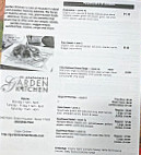 Garden Kitchen menu