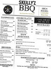 Skullyz Bbq menu