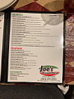 Joe's Pizza Pasta menu