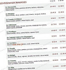 Le Kiosque à Pizzas menu