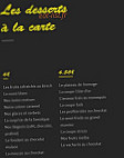 L'entrecôte menu