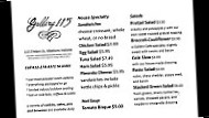 Gallery 115 menu