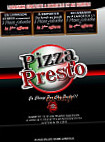 Presto Pizza menu