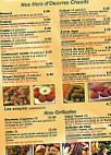 Le Traiteur Libanais menu