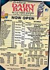 Birdseye Dairy Barn menu