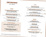 Le Manege menu