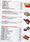 Kyoto Sushi menu