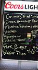 Mendon's Diner Tap menu