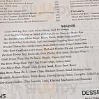 Travellers Rest menu