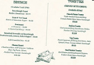 The Gresham Bar menu