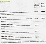 River Kwai Thai and Burmese Restaurant menu