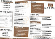 Native By Nick Nairn menu