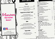 Monsoon Thai Fusion menu