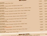 Pizz'a Domicile menu