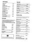 The Fishing Hole menu