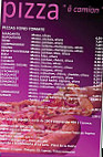 Pizza ô Camion menu