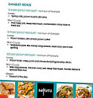 Sakura Malaysian menu