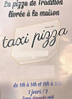 Taxi Pizza menu