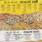 Godfather's Pizza menu