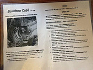 Bamboo Cafe menu