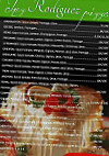 Rodriguez Pizza menu