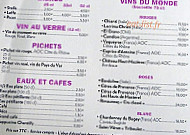 Le Zing menu