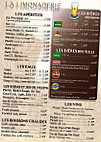 Brasserie de la Jeunesse menu