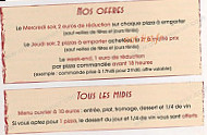 La Gervilloise menu