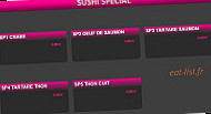 Sushi Web menu