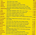 Bella Pizza menu