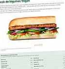 Subway menu