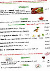 L'escapade Gourmande menu