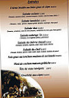 L'auberge'in menu