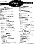 Market Street Cafe menu