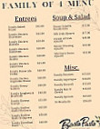 Basta Pasta menu