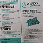 Sweet Basil Thai Restaurant menu