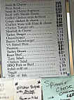 Paul Mike's Sub Shop menu