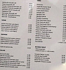 Wa Japanese Restaurant Cafe menu