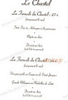 Le Chastel menu