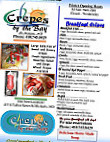 Crepes By The Bay menu