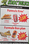 Kroc' Delice menu