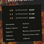 La Mestiza menu