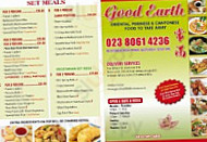 Good Earth menu