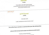 L'Épicurien menu