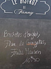 Le Bistrot de Fanny menu