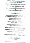 Les Filets Bleus menu