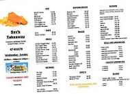 Sav's Takeaway menu